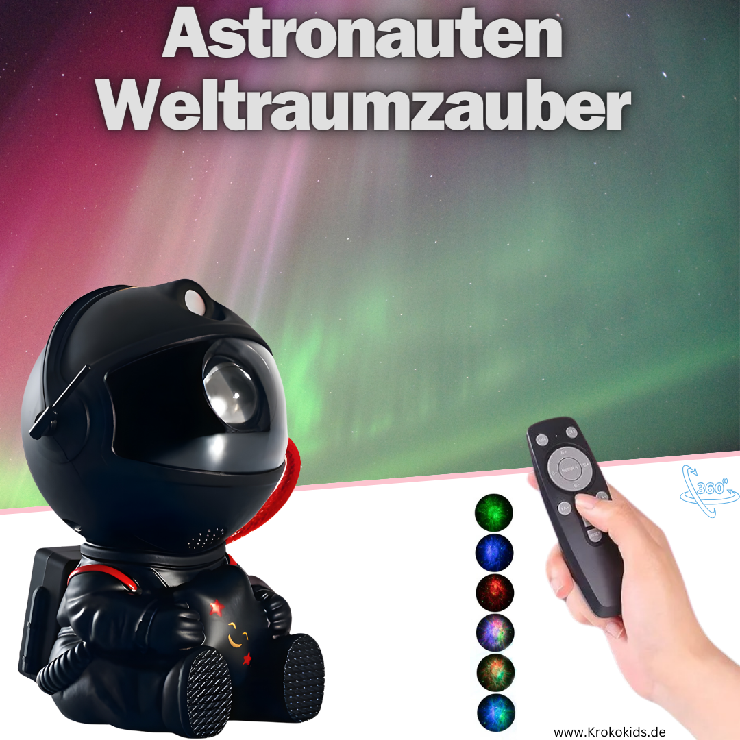 Astronauten Weltraumzauber | Sternenprojektor mit 8 Kosmoseffekten