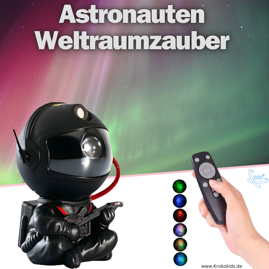 Astronauten Weltraumzauber | Sternenprojektor mit 8 Kosmoseffekten