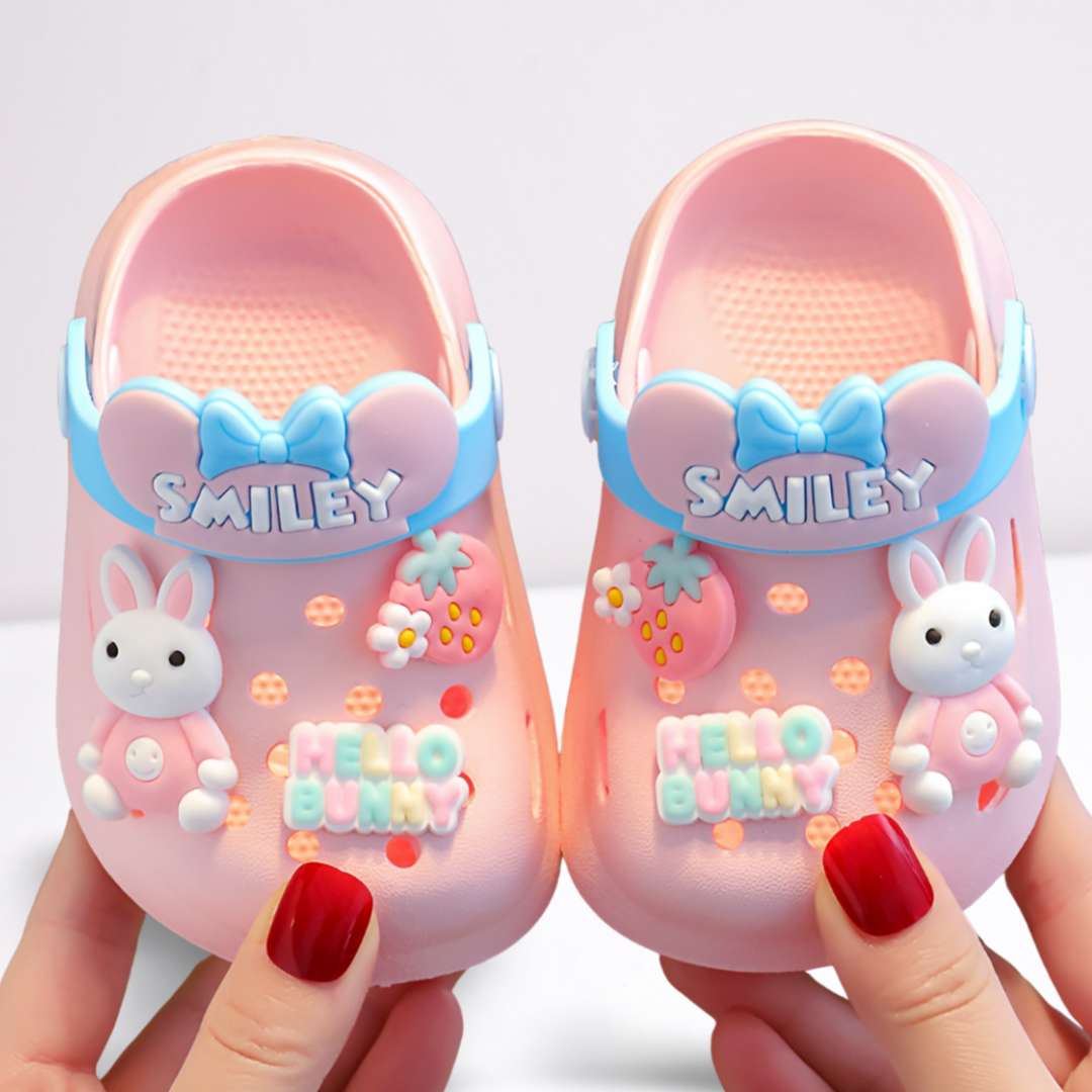 Bunny Krokokids I Rutschfeste atmungsaktive Kinderschuhe