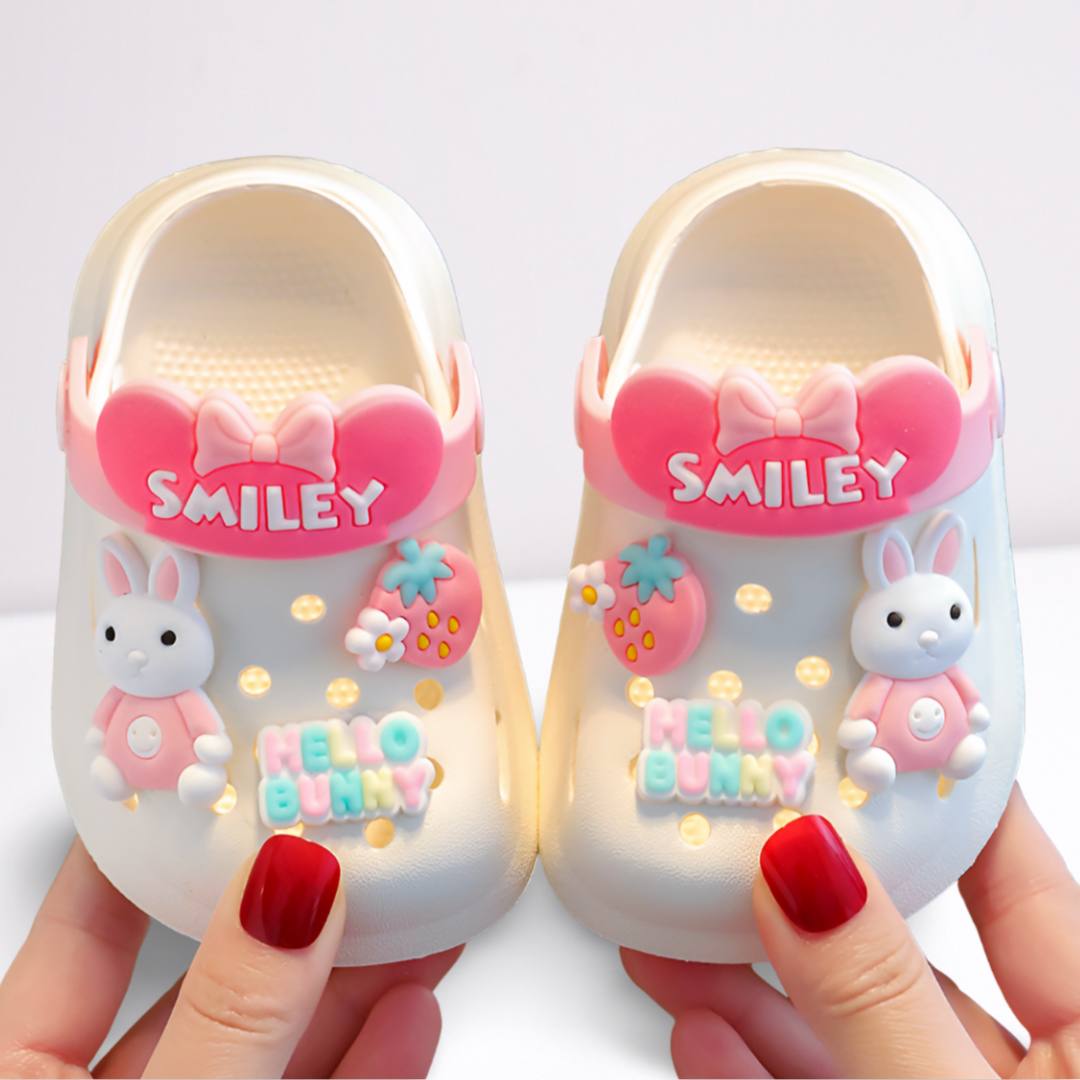 Bunny Krokokids I Rutschfeste atmungsaktive Kinderschuhe