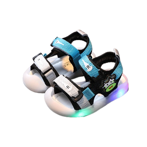 LED Cow I Krokokids - Rutschfeste atmungsaktive Sommerschuhe