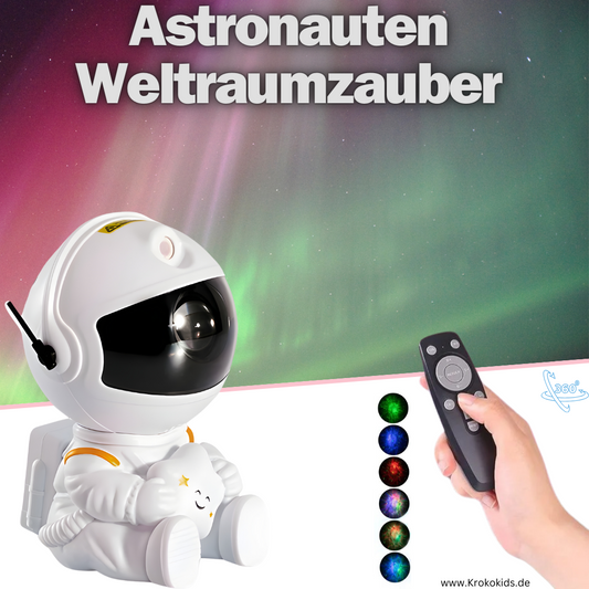 Astronauten Weltraumzauber | Sternenprojektor mit 8 Kosmoseffekten