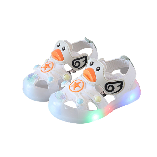 LED Super-Duck I Krokokids - Rutschfeste atmungsaktive Sommerschuhe