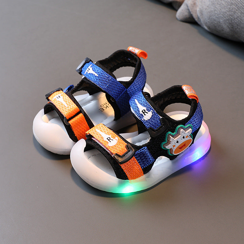 LED Cow I Krokokids - Rutschfeste atmungsaktive Sommerschuhe