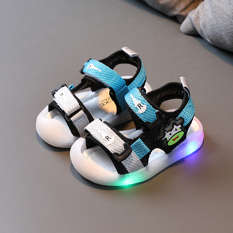 LED Cow I Krokokids - Rutschfeste atmungsaktive Sommerschuhe